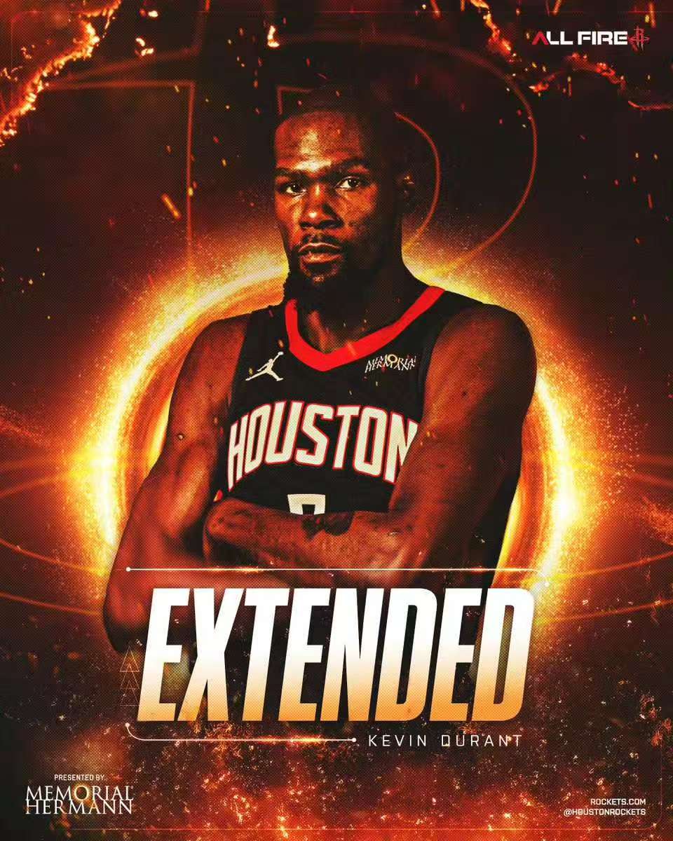 Durant går ned i lønnen for at skrive kontrakt med Rockets igen, ivrig efter at nå nye højder i den nye sæson.